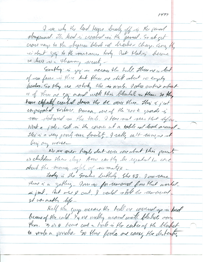 Dr John WorldPeace 2008 Prison Journal